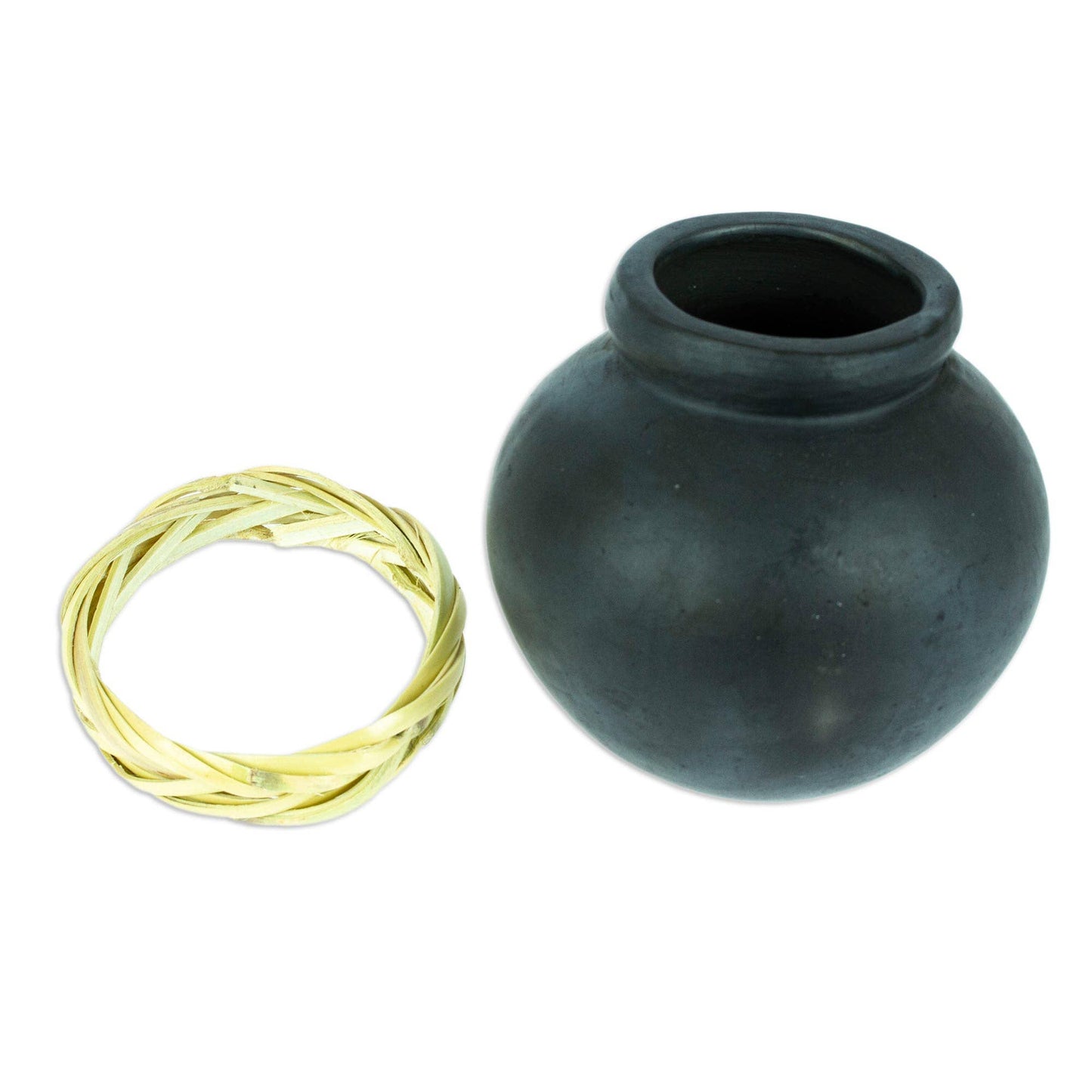 Handmade Smooth Barro Negro Decorative Mini Vase