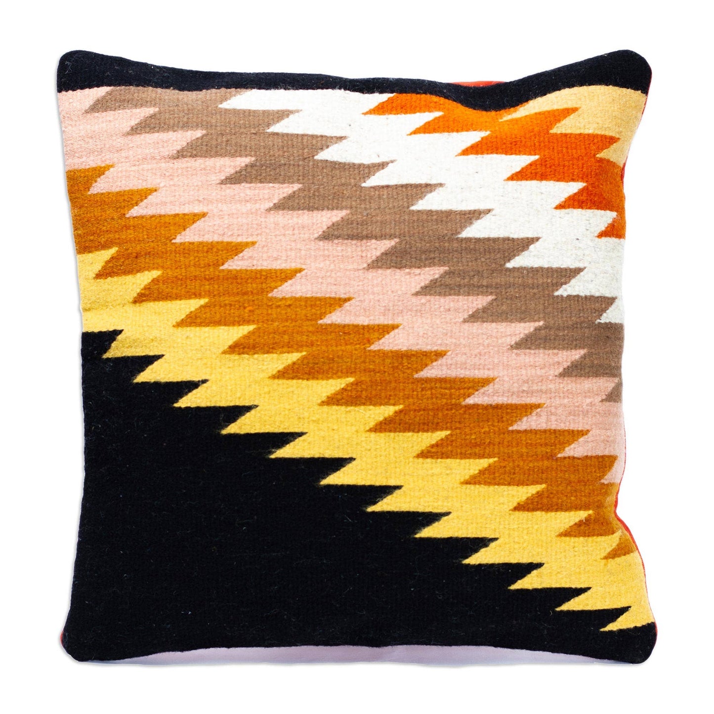 Handmade Zapotec Lightning Wool Cushion Cover