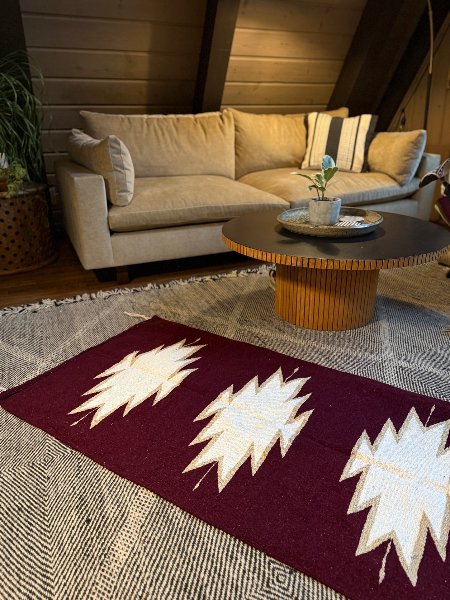 Oaxaca Textile - Santa Fe Plum