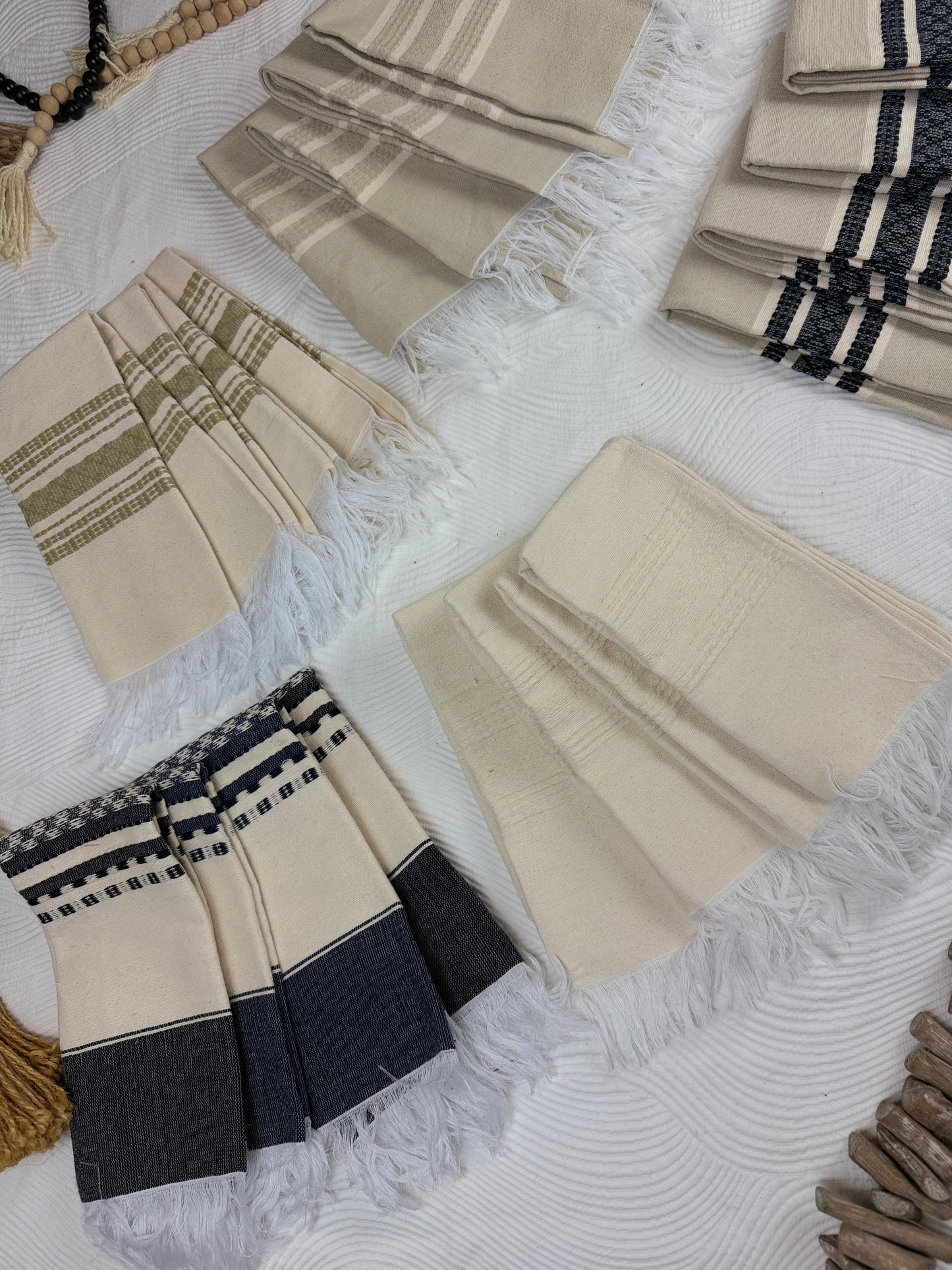 Handwoven Oaxacan Cotton Napkins or Hand Towels