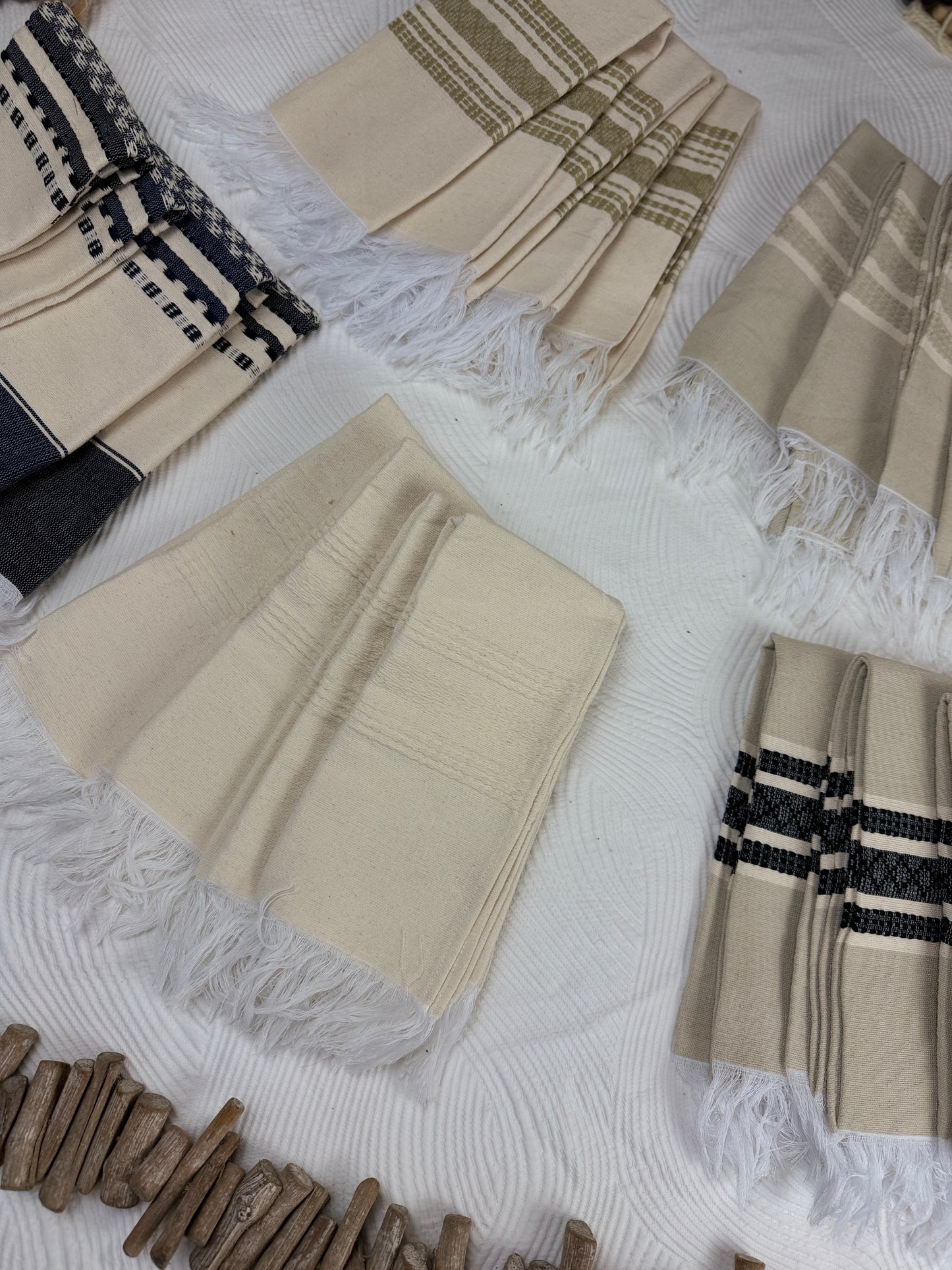 Handwoven Oaxacan Cotton Napkins or Hand Towels