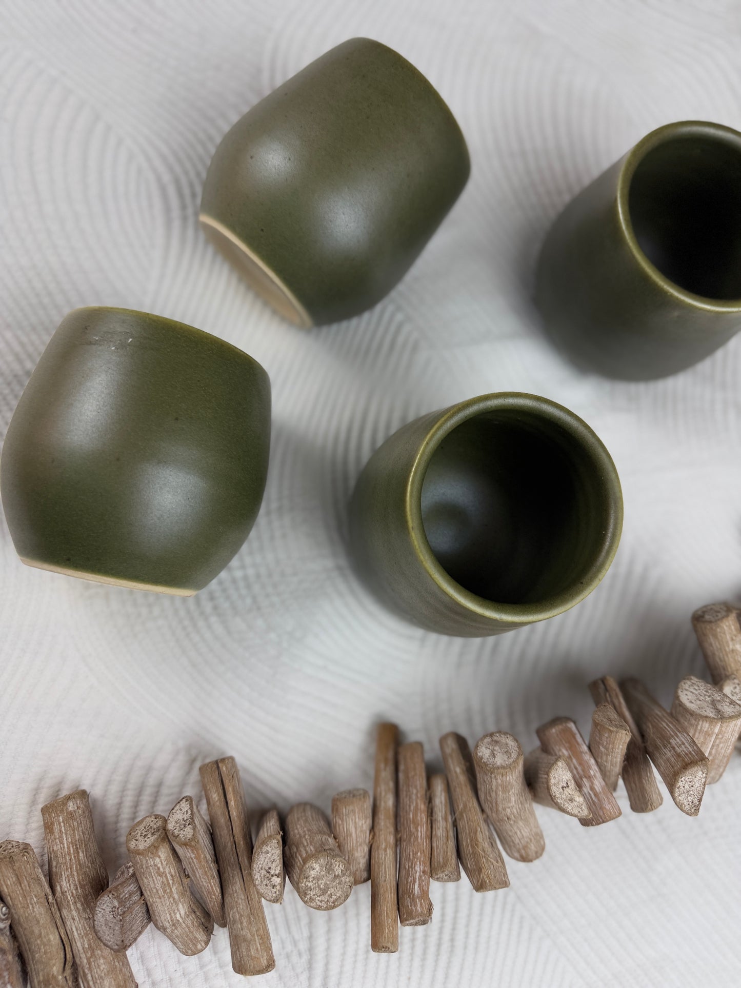 Oaxacan Stoneware Mugs - Handleless