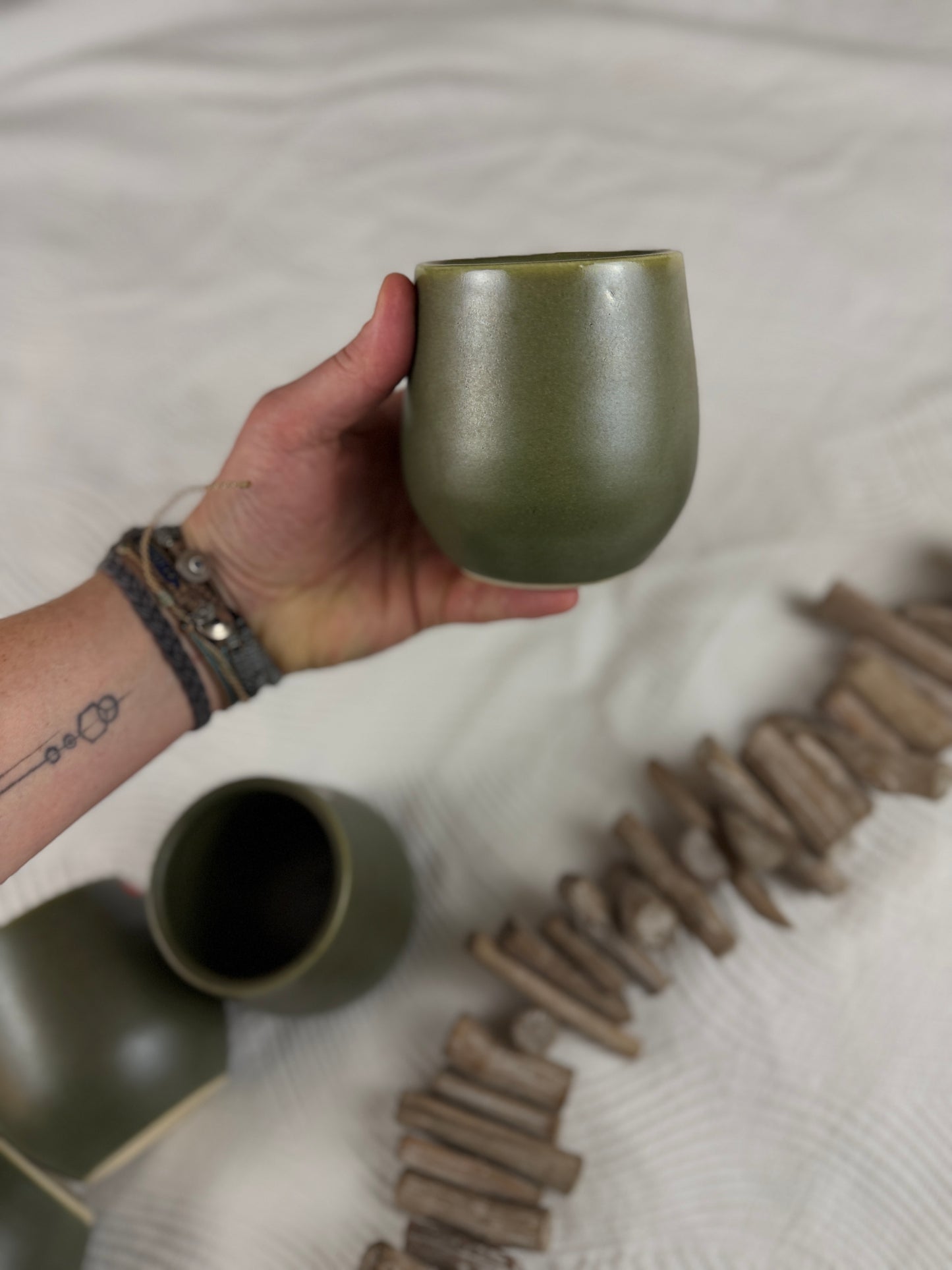 Oaxacan Stoneware Mugs - Handleless
