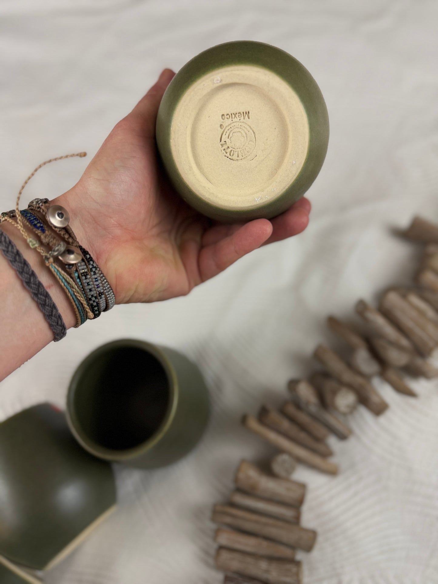 Oaxacan Stoneware Mugs - Handleless