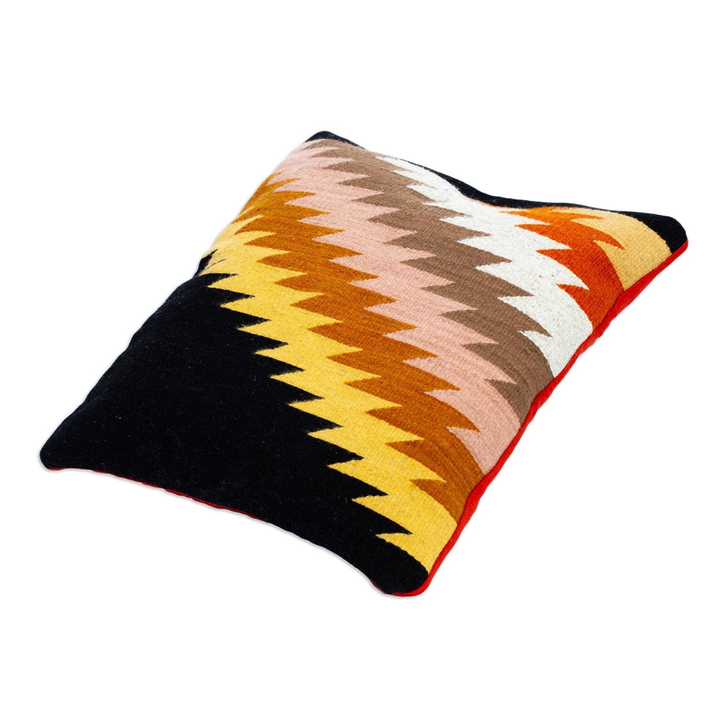 Handmade Zapotec Lightning Wool Cushion Cover