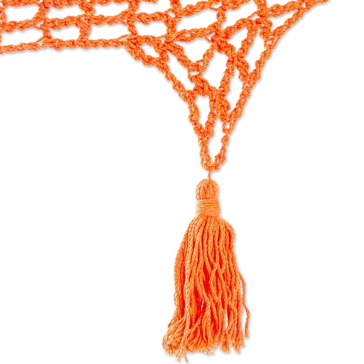 Handmade Veranda In Coral Rope Hammock