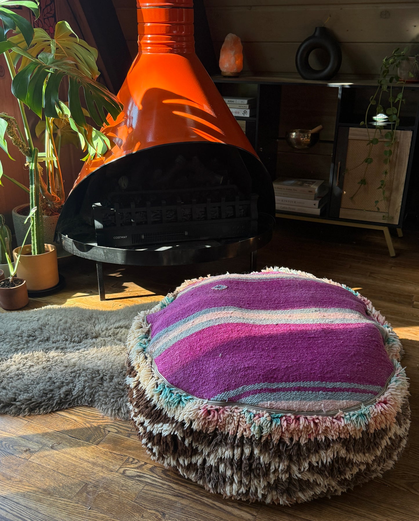 Vintage Moroccan Pouf - One-of-a-Kind