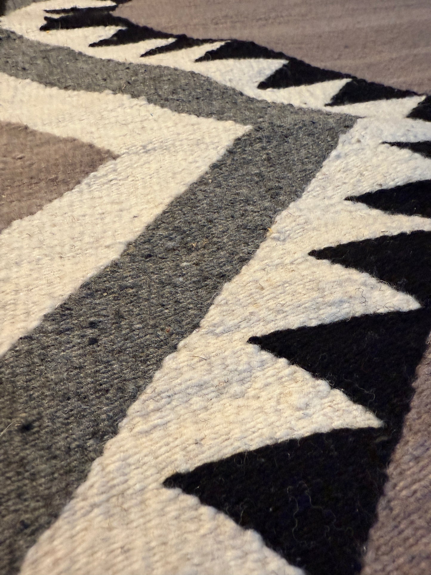 Oaxacan Wool Textile - Sandy Aztec