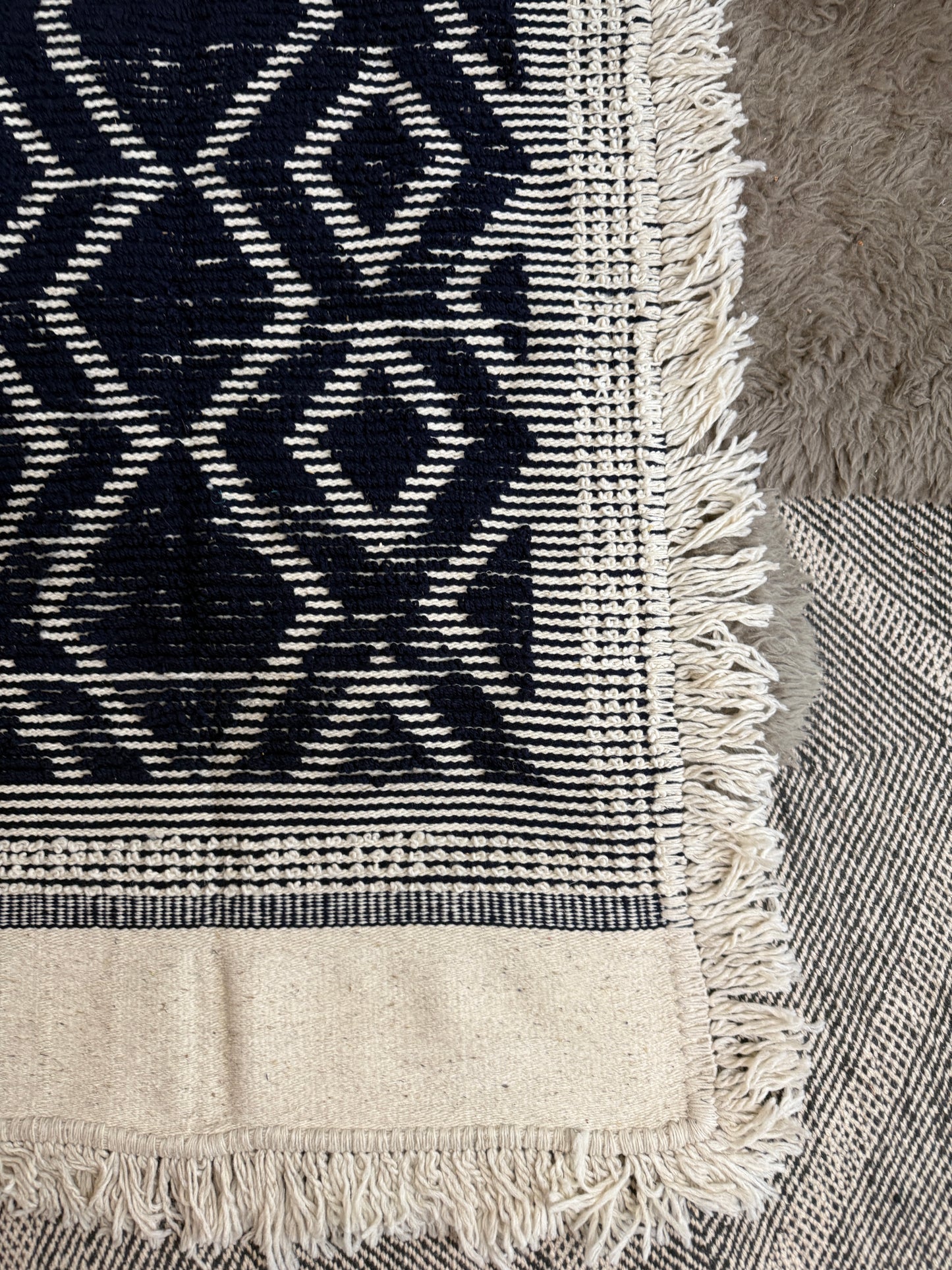 Heritage One-of-Kind Handwoven Wool Rug Navy