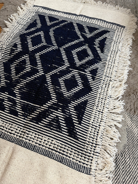 Heritage One-of-Kind Handwoven Wool Rug Navy