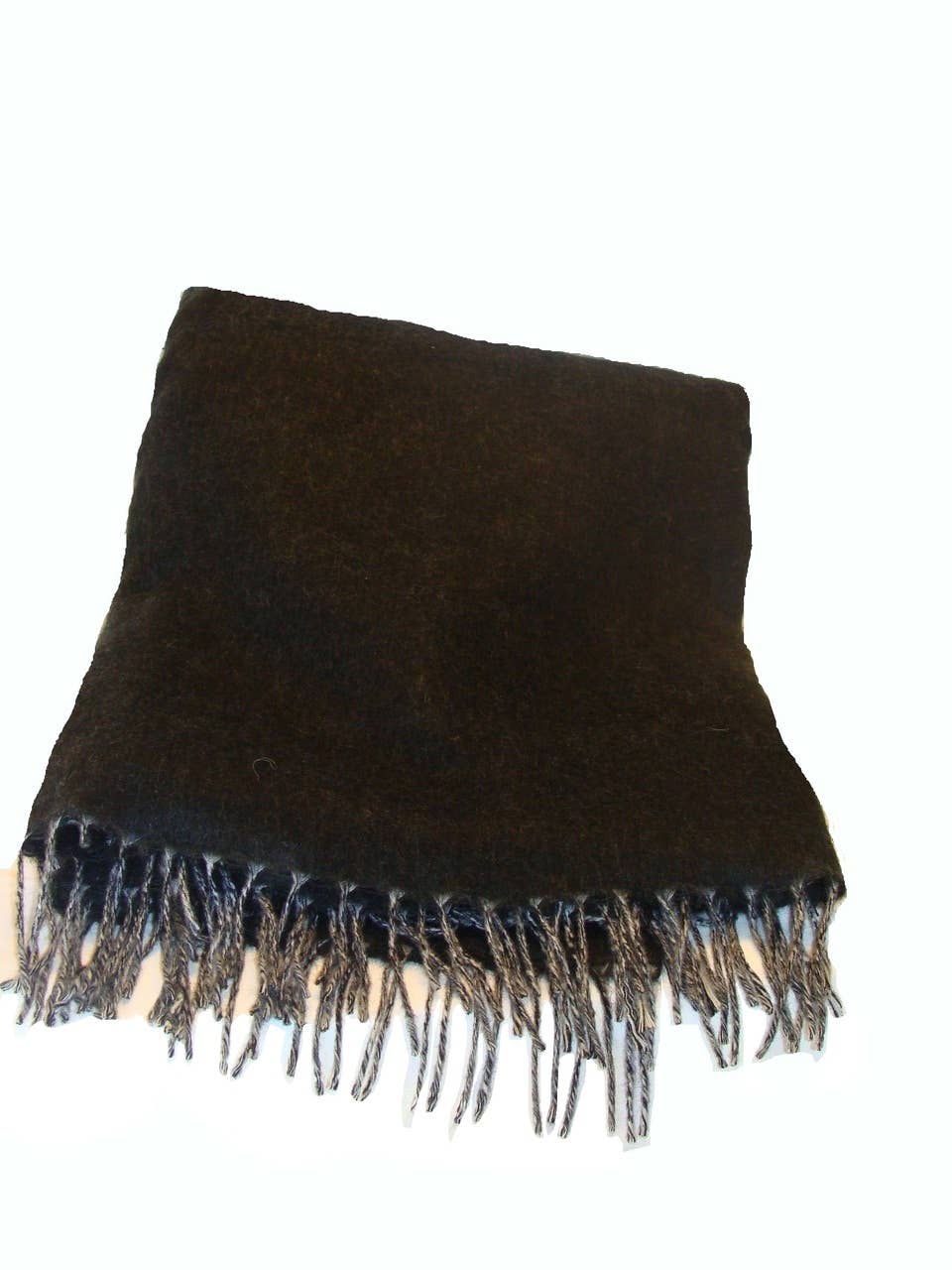 Ultrasoft Black Brushed Alpaca Blend Blanket Throw Cover